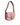 Versace Pink Grainy Calf Leather Logo Crossbody Shoulder Bag Versace 