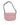 Versace Pink Grainy Calf Leather Logo Crossbody Shoulder Bag Versace 