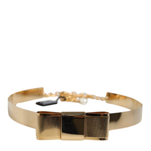 Dolce & Gabbana Gold Brass Adjustable Women Waist Chain Belt