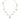 Dolce & Gabbana Gold Tone Brass Chain Religious Cross Pendant Necklace