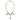 Dolce & Gabbana Gold Chain Brass Crystal Clock Statement Necklace