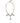 Dolce & Gabbana Gold Chain Brass Crystal Clock Statement Necklace