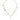 Dolce & Gabbana Gold Tone Brass Chain Religious Cross Pendant Necklace