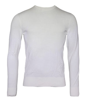 Dolce & Gabbana Off White Wool Turtle Neck Pullover Sweater