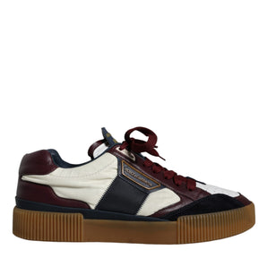 Dolce & Gabbana Multicolor Miami Leather Low Top Sneakers Shoes