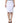STK White Cotton Stretch High Waist Pencil Cut Knee Length Skirt STK 