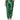 Dolce & Gabbana Green Clover Silk Satin High Waist Tapered Pants