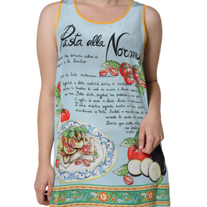 Dolce & Gabbana Multicolor Pasta Alla Norma Print Tank Top