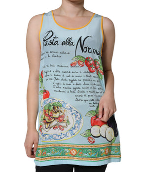 Dolce &amp; Gabbana Camiseta sin mangas con estampado de pasta Alla Norma multicolor