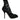 Dolce & Gabbana Black Lace Stretch Heels Mid Calf Boot Shoes