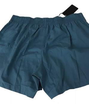 Dolce & Gabbana Blue Cotton Regular Boxer Shorts Underwear