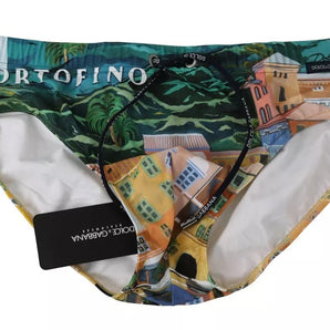 Dolce & Gabbana Multicolor PORTOFINO Beachwear Brief Swimwear