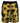 Dsquared² Yellow Black Printed Nylon Beachwear Shorts Swimwear