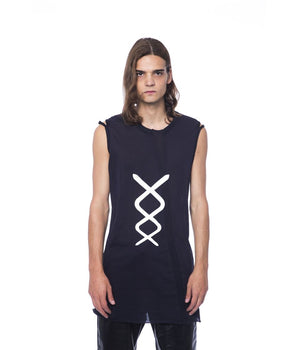 Nicolo Tonetto Black Cotton Men Tank Top