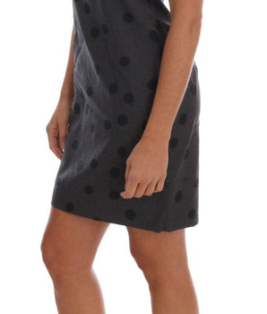 Dolce & Gabbana Chic Sleeveless Polka Dotted Wool Dress Dolce & Gabbana 