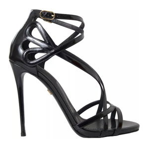 Dolce & Gabbana Black Leather Di Calfskin Sandal