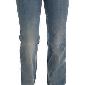 Costume National Chic Classic Fit Straight Blue Jeans