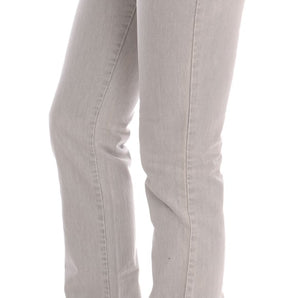 Costume National Sophisticated Gray Super Slim Jeans