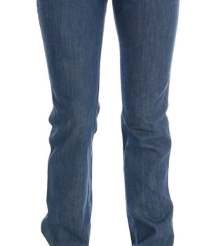 Costume National Blue Wash Cotton Slim Denim Jeans Costume National 