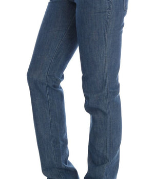 Costume National Blue Wash Cotton Slim Denim Jeans Costume National 