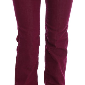 Costume National Sleek Red Straight Fit Luxury Jeans