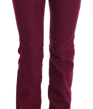 Costume National Red Wash Cotton Stretch Denim Jeans Costume National 