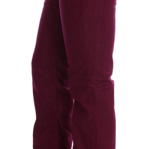 Costume National Sleek Red Straight Fit Luxury Jeans