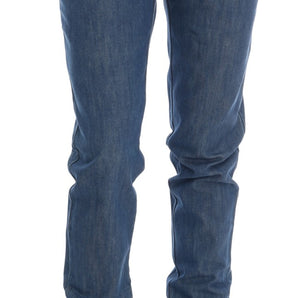 Costume National Elegant Boy Fit Blue Wash Jeans