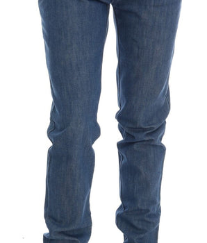 Costume National Blue Wash Cotton Boyfriend Fit Jeans Costume National 