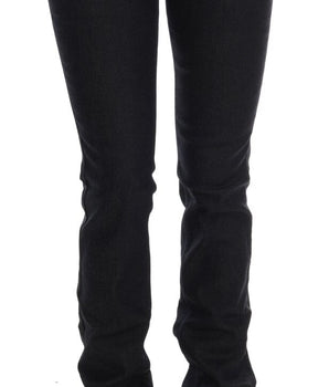 Costume National Blue Cotton Stretch Slim Fit Jeans Costume National 