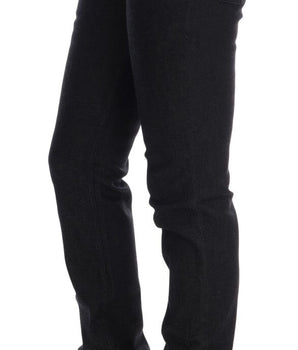 Costume National Blue Cotton Stretch Slim Fit Jeans Costume National 