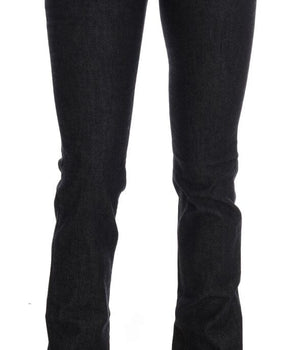 Costume National Blue Cotton Stretch Slim Fit Jeans Costume National 