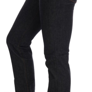 Costume National Sleek Dark Blue Super Slim Jeans