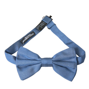 Dolce & Gabbana Blue Silk Adjustable Neck Men Bow Tie