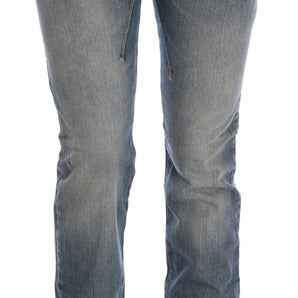 Costume National Chic Blue Slim Fit Designer Jeans