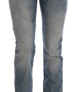 Costume National Blue Cotton Stretch Denim Jeans Costume National 