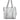 Brunello Cucinelli White Leather Logo Shoulder Strap Shopping Tote Bag