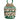 Dolce & Gabbana Beige Green Rafia Seashells Crystal Bucket Bag