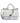 Dolce &amp; Gabbana White Rafia Leather Top Handle Crossbody Bag