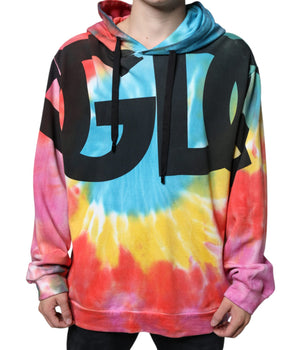 Dolce & Gabbana Multicolor Tie Dye Hooded Sweatshirt Sweater