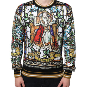 Dolce & Gabbana Multicolor Napoleon Pullover Men Sweatshirt Sweater