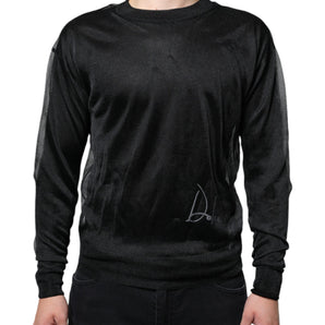 Dolce & Gabbana Black Polyester Pullover Sweatshirt Sweater