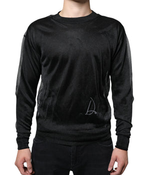 Dolce &amp; Gabbana Suéter tipo sudadera de poliéster negro