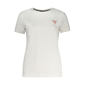 Guess Jeans White Cotton Tops & T-Shirt