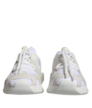 Dolce & Gabbana White Mesh Sorrento Trekking Sneakers Shoes