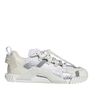 Dolce & Gabbana White Lace Up Low Top NS1 Sneakers Shoes