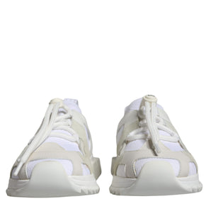 Dolce & Gabbana White Mesh Sorrento Trekking Sneakers Shoes