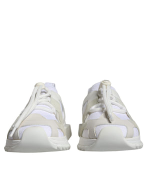 Dolce & Gabbana White Mesh Sorrento Trekking Sneakers Shoes