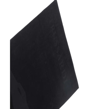 Trussardi Beachwear Black Cotton Men Beach Towel