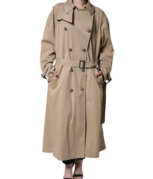 Dolce &amp; Gabbana Gabardina caqui con doble botonadura